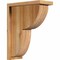 Ekena Millwork Crestline Rough Sawn Corbel w/Backplate, Western Red Cedar, 6"W x 14"D x 18"H COR06X14X18CRE01RWR - alternate 1